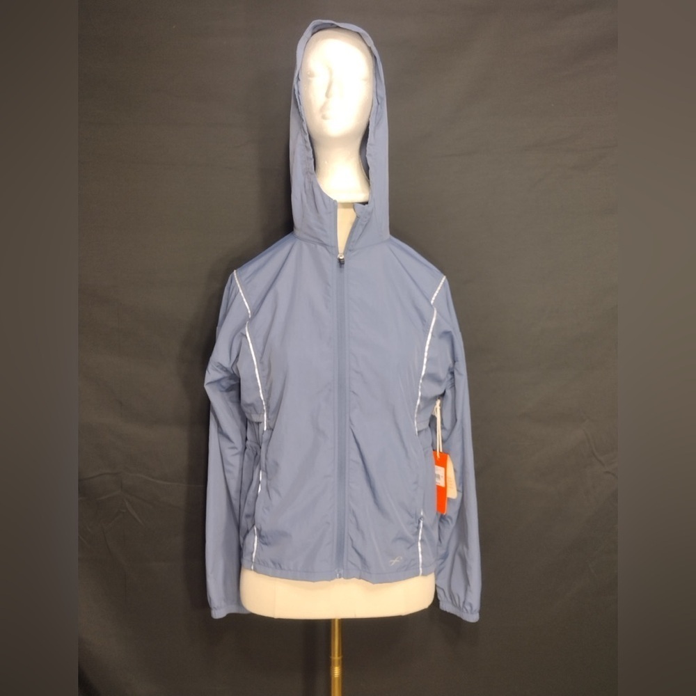 Freely Blue Hooded Windbreaker Jacket size XS brand new W tags